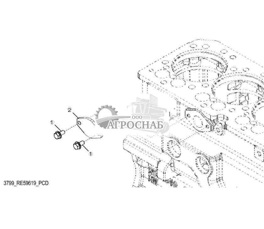 3799 Крышка перекач. топл. насоса 